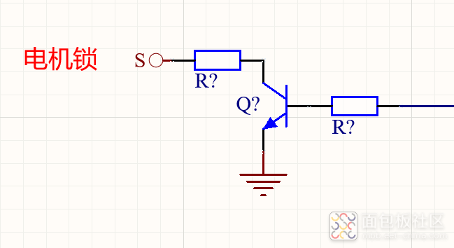 电机锁控制电路原理图