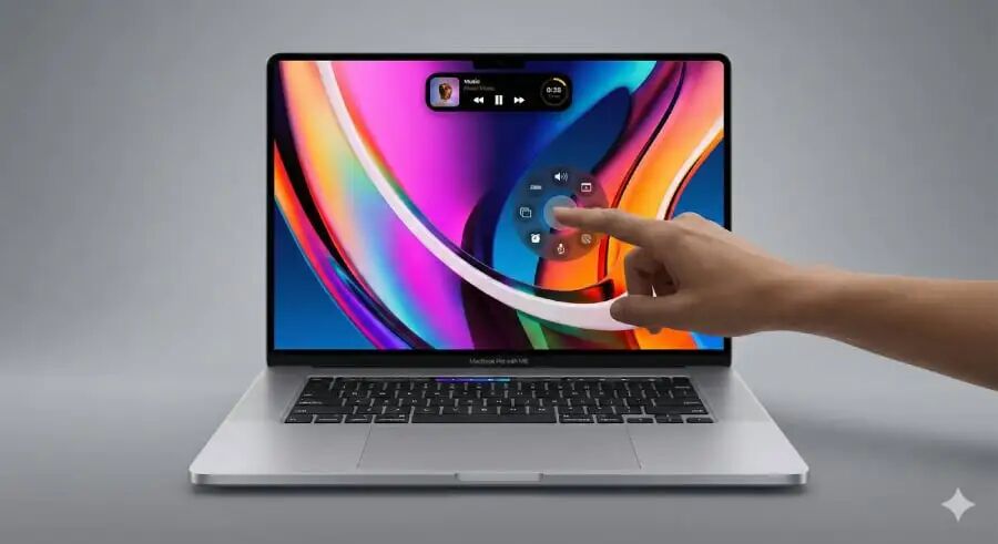 MacBook 灵动岛与新交互界面