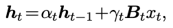 Mamba‑2状态更新公式