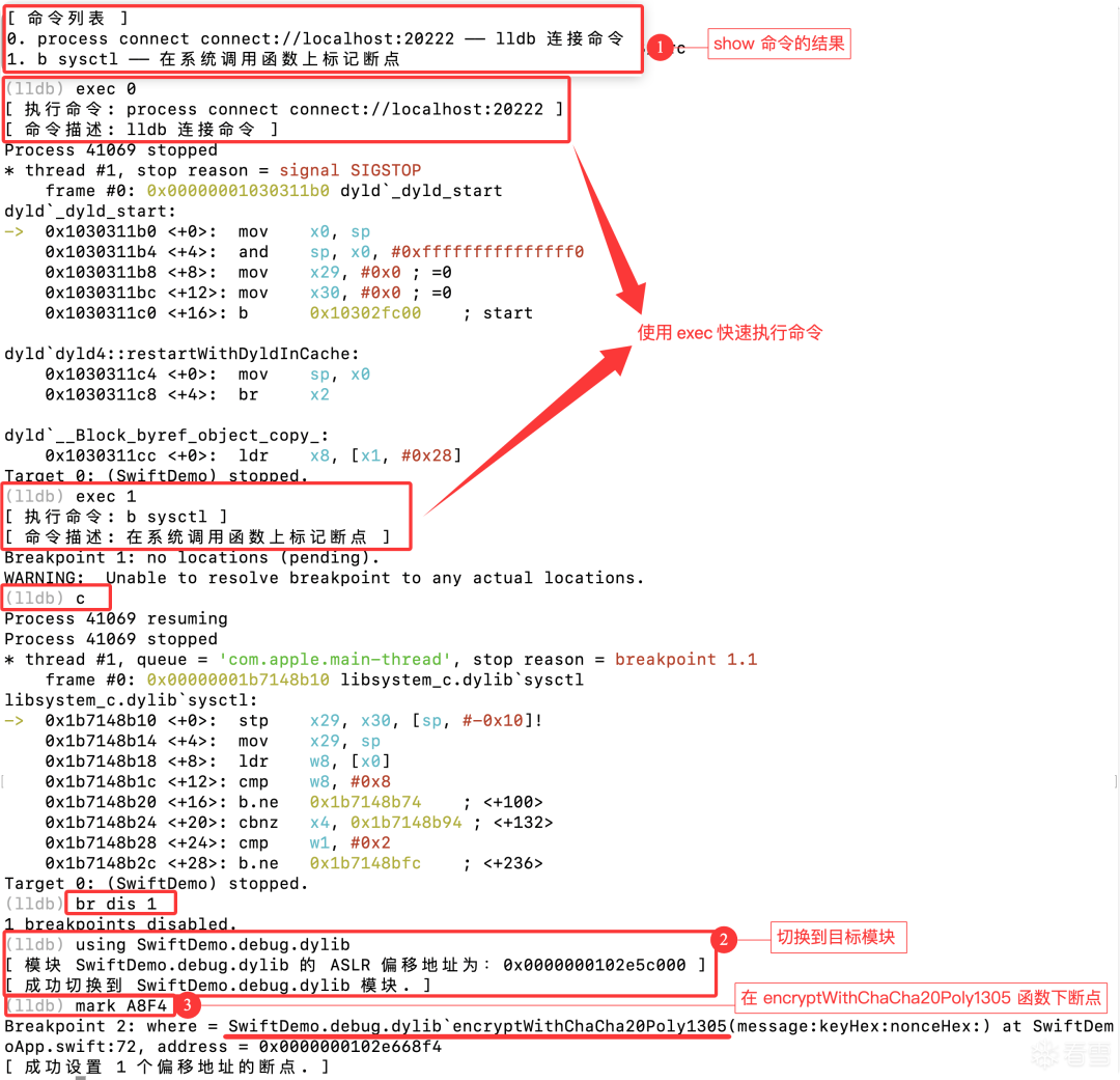 使用ιldb进行动态调试和断点设置