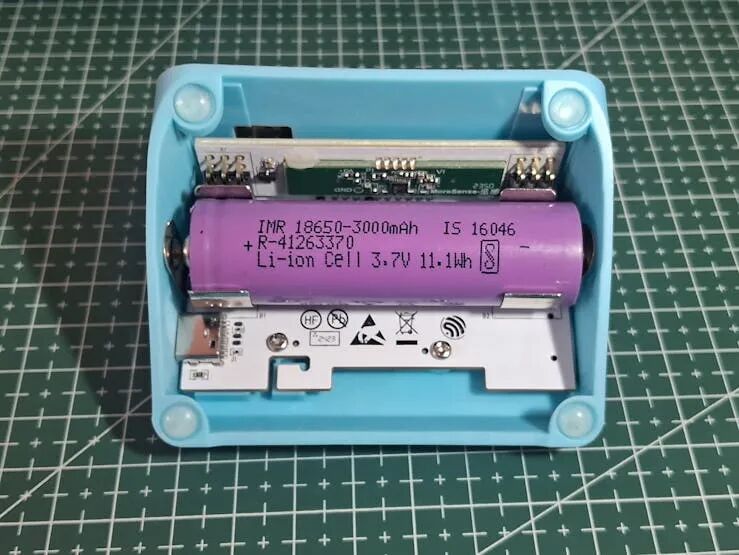 18650电池安装示意图