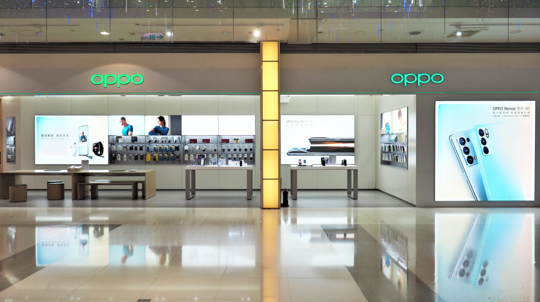 OPPO线下门店内部场景