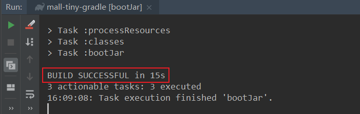 Gradle 构建成功日志,总耗时 15 秒
