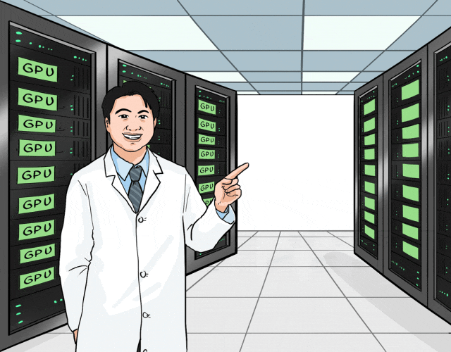 医院场景下的三层架构：GPU算力池、大模型服务、业务应用