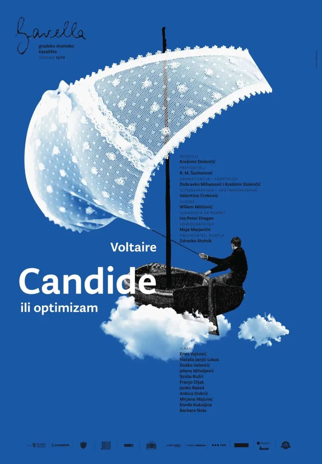 戏剧海报,轻盈质感贯穿所有元素