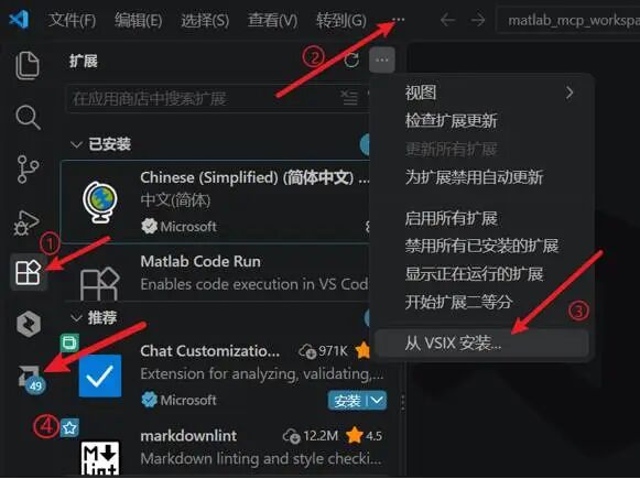 VS Code 从 VSIX 导入扩展的操作步骤