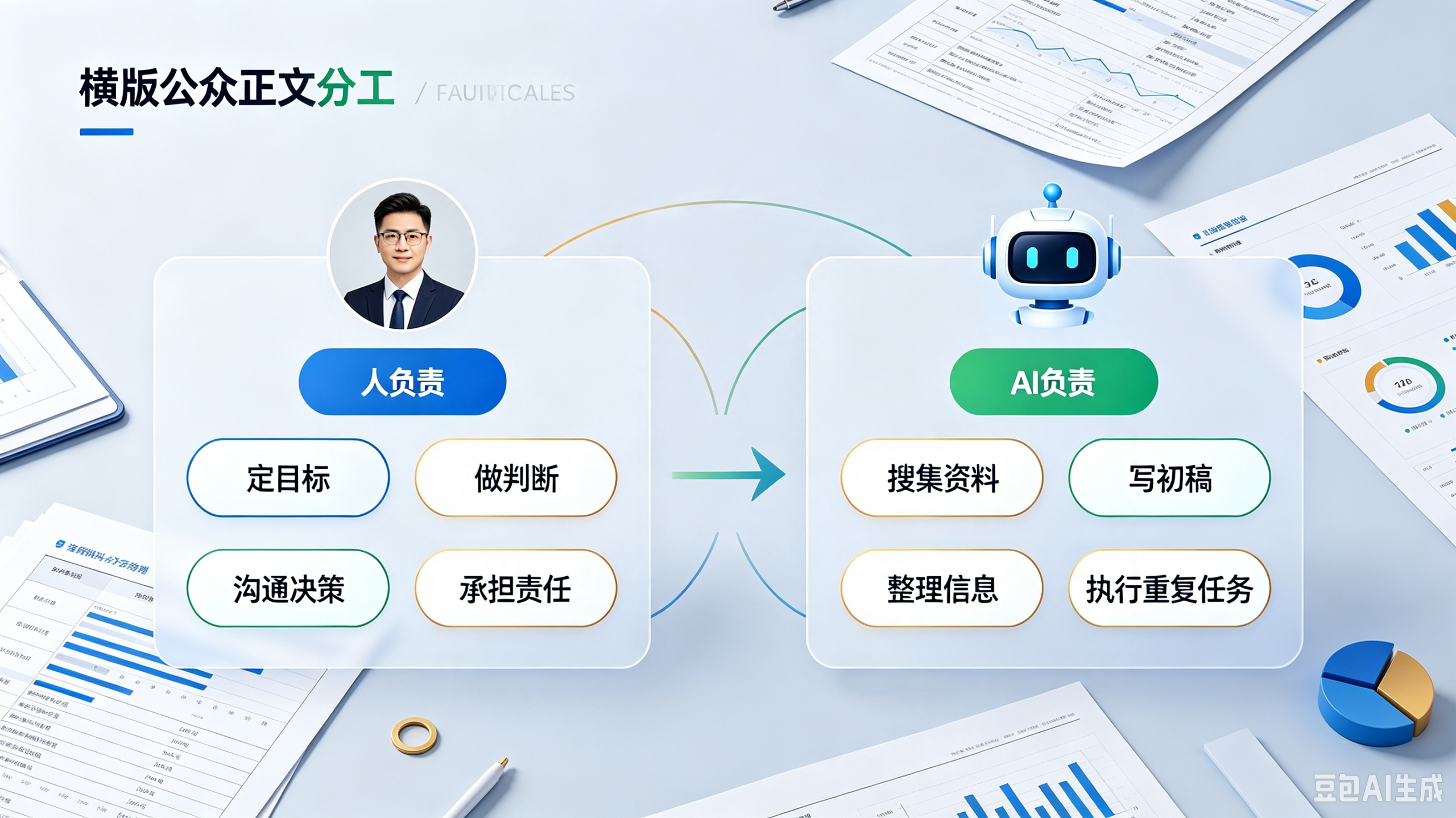 AI Agent人机分工协作图