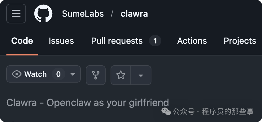 Clawra项目在GitHub的仓库页面截图