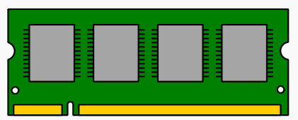 DRAM内存条核心组件示意图