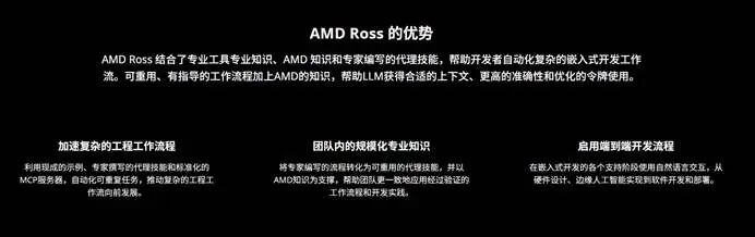 AMD Ross 的核心优势：加速工程流程与规模化专业知识