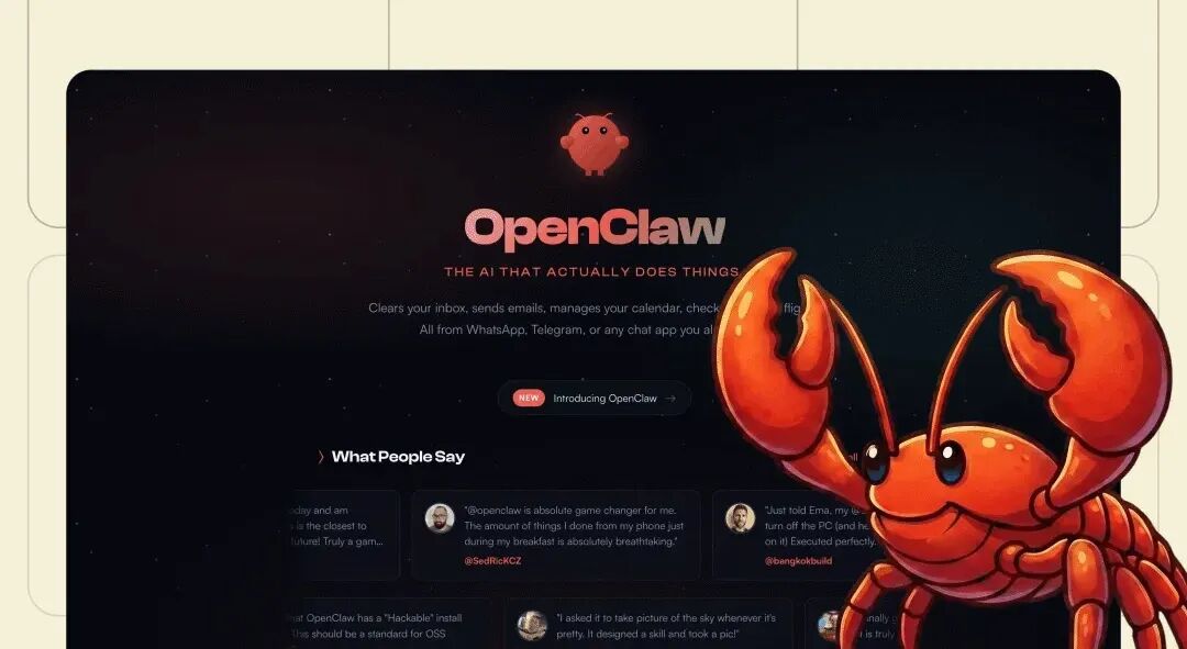 OpenClaw 产品功能与用户评价宣传图
