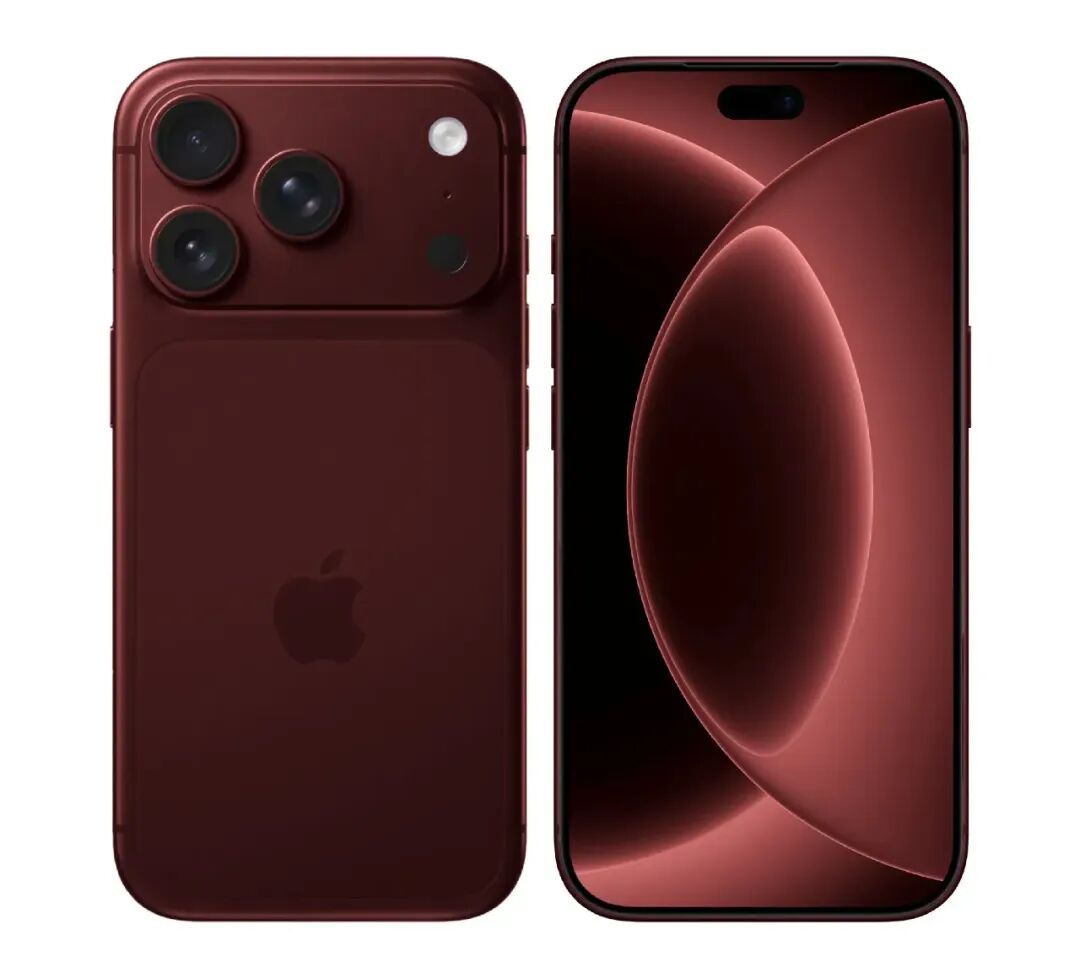 iPhone 18 Pro深红色渲染图