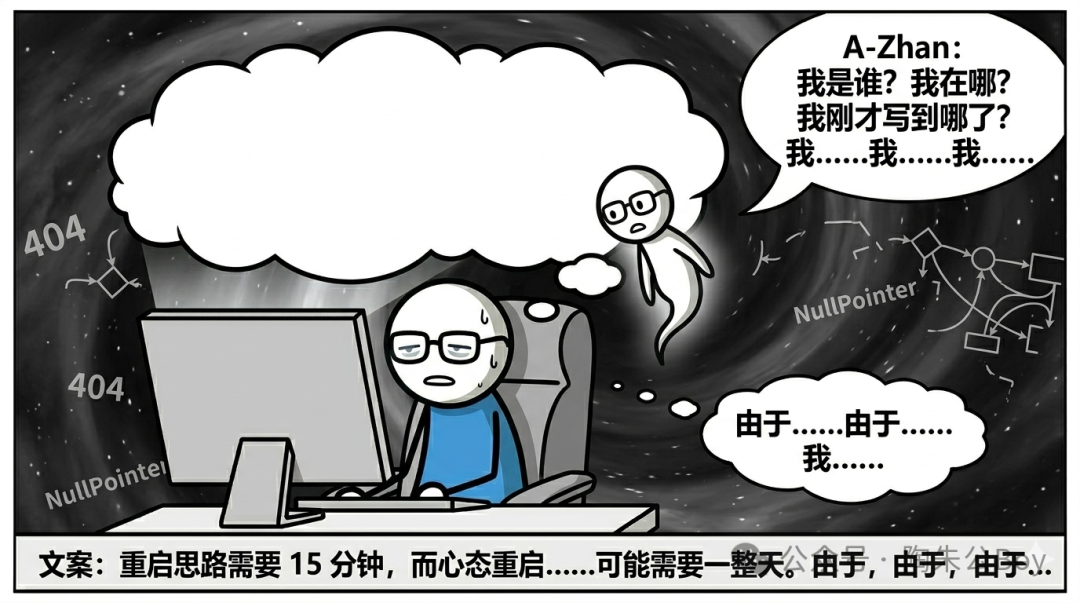 重启思路的茫然:我是谁?我在哪?刚才写到哪了?