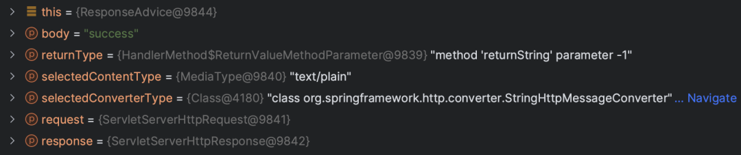 字符串类型调试信息截图