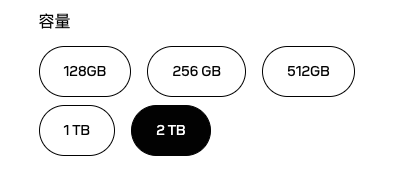 闪迪SD卡容量选择界面，2TB被选中