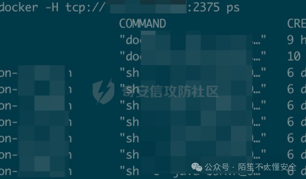 通过Docker Remote API查看容器