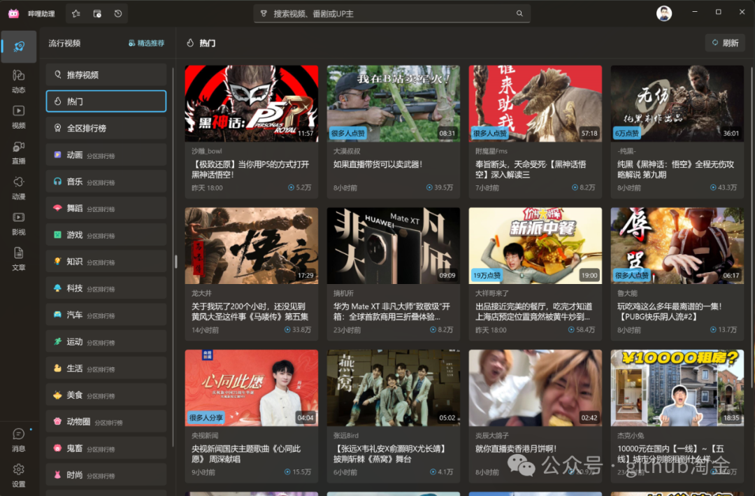 Bili.Copilot 主界面