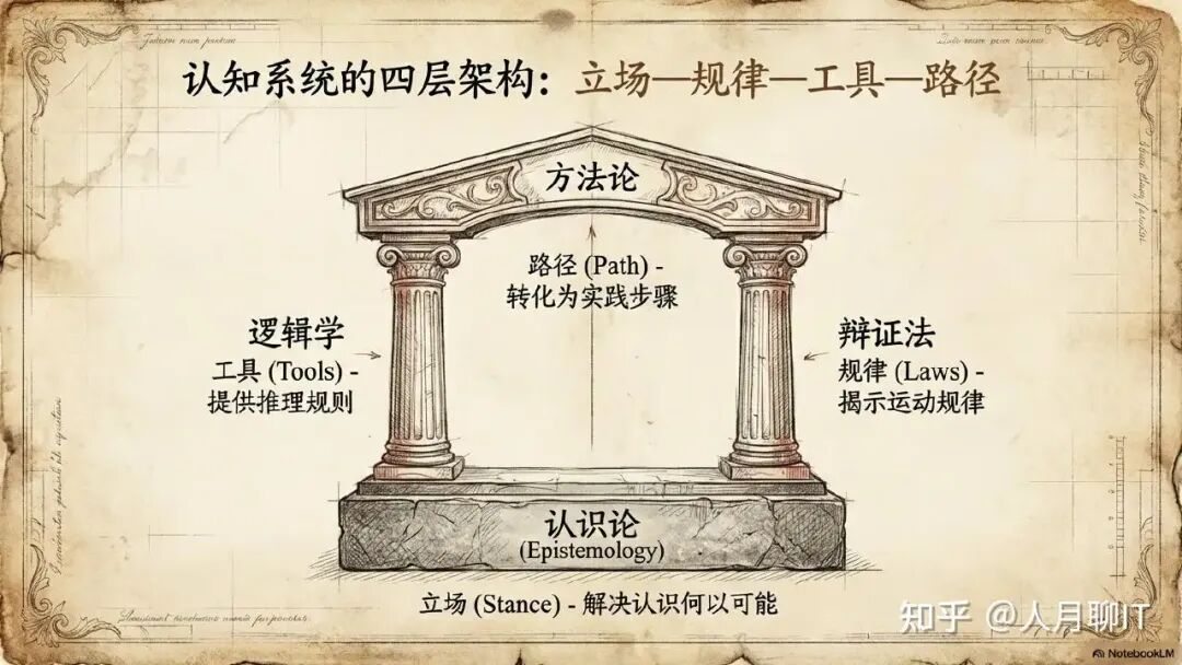 认知系统的四层架构：立场—规律—工具—路径