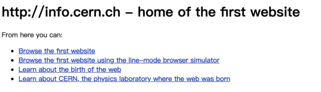 info.cern.ch——人类历史上第一个网站
