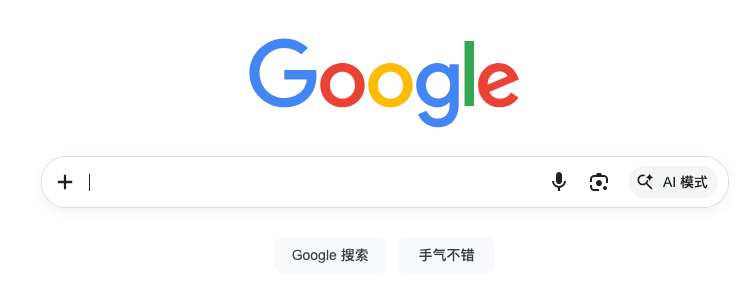 Chrome 搜索页面 AI 模式按钮