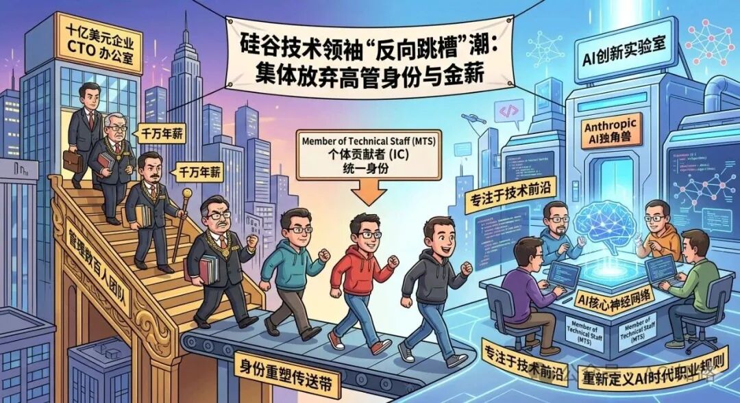硅谷技术领袖反向跳槽现象：从传统管理层向AI技术岗转型