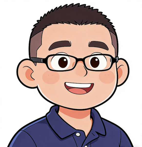 微笑的卡通男性头像