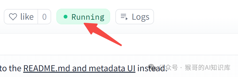 HuggingFace Space运行状态显示为Running