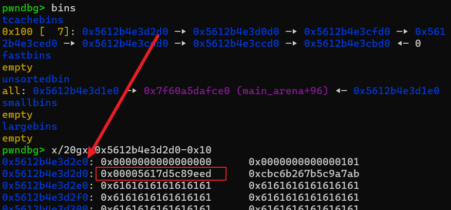 chunk7 的 next 指针