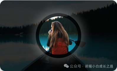 动态焦点卡片镂空效果展示