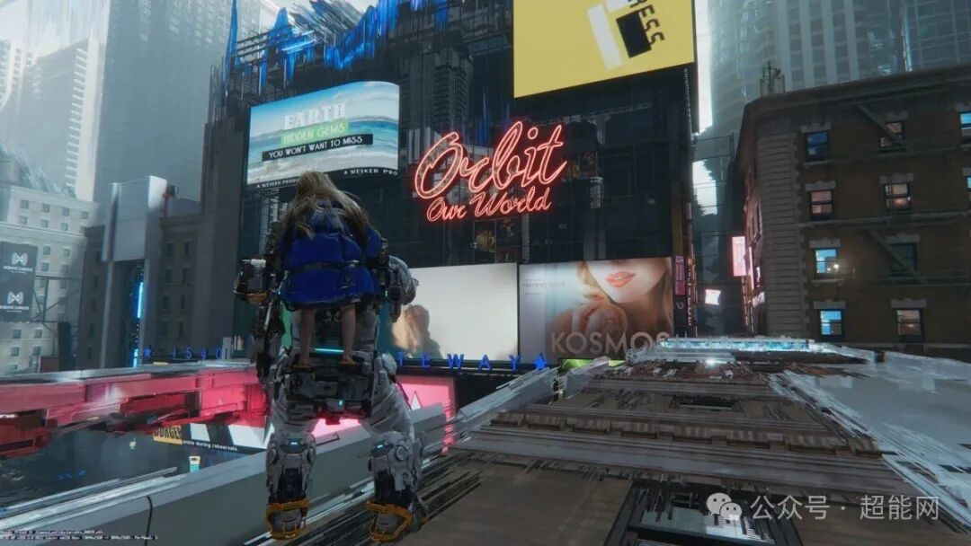 路径追踪，高楼墙体反射清晰