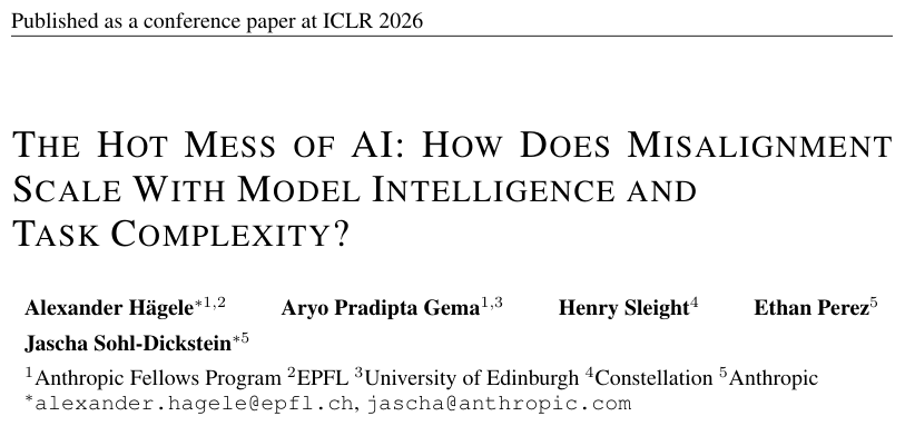 Anthropic ICLR 2026论文封面