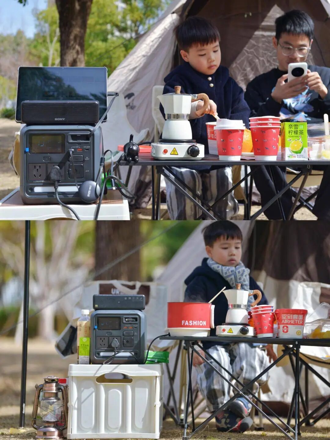 户外露营使用小电煮锅