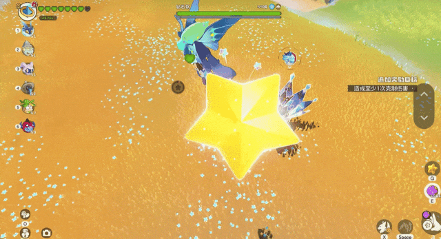 动画:玩家挑战高等级首领精灵“夜光千兽”