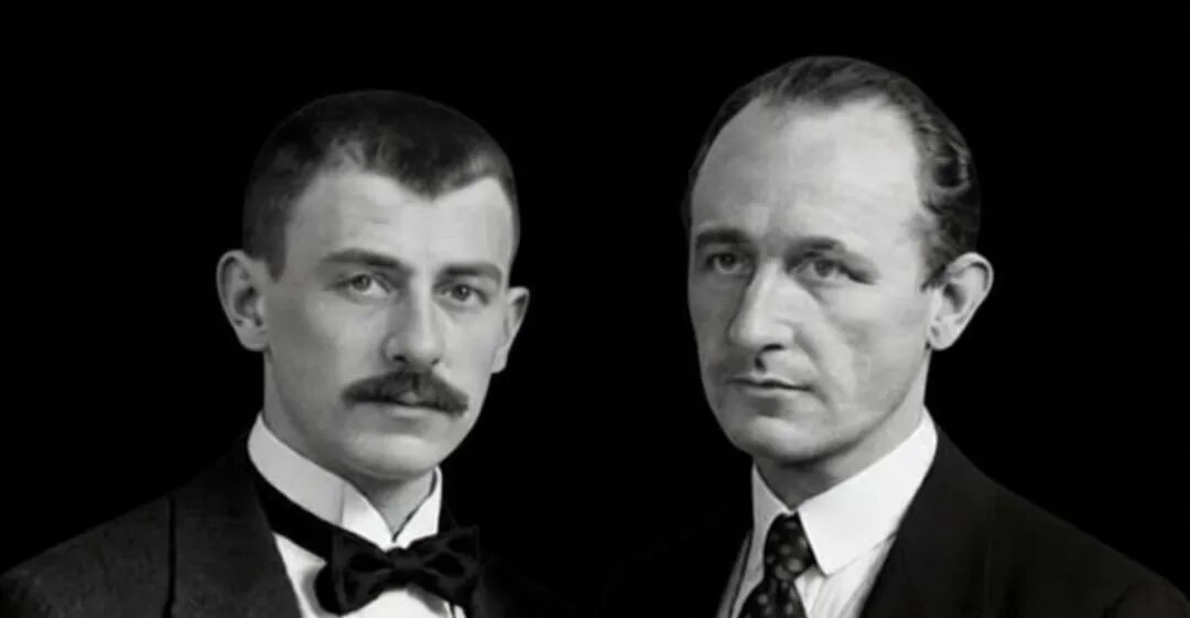 Edmund Landau 与 Carl Ludwig Siegel 黑白肖像