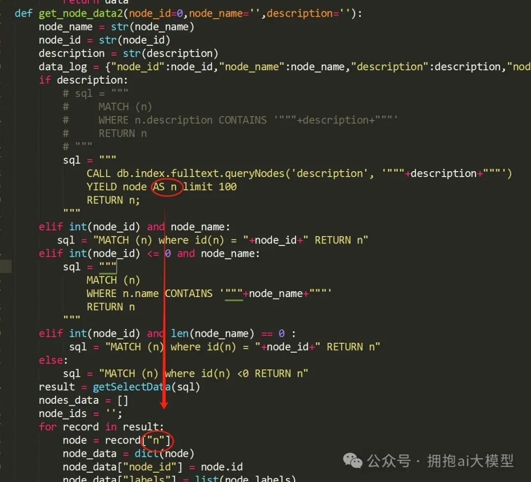 修正别名后的Python函数代码截图