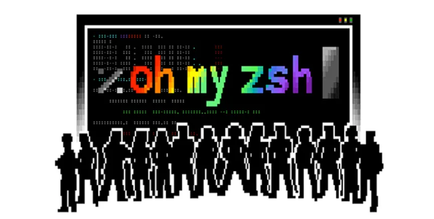 Oh My Zsh 像素风格终端展示