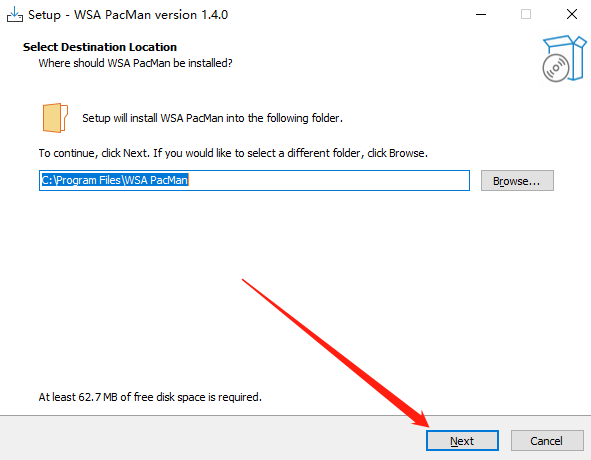 WSA PacMan 安装向导
