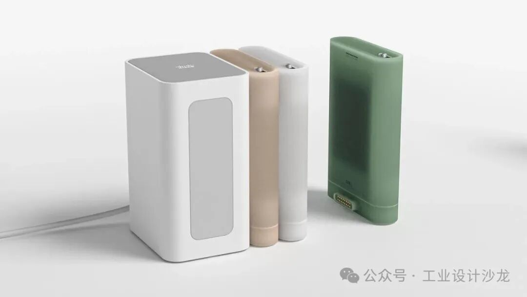 四款不同颜色的Jiuzi品牌便携式电子设备