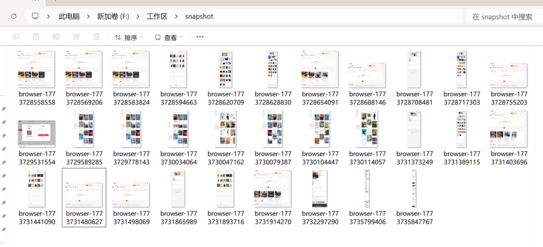 snapshot文件夹内容，包含浏览器会话快照