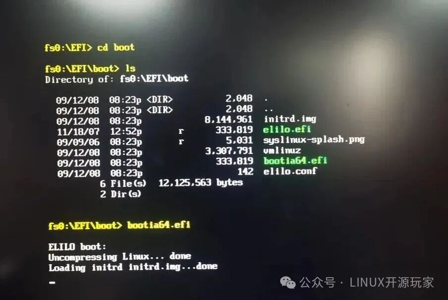 终端中引导Linux内核并加载initrd镜像