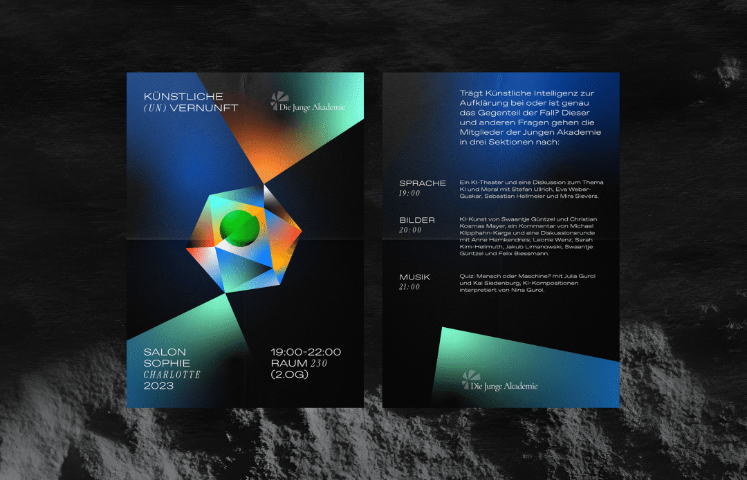 “Künstliche (Un) Vernunft”活动月球主题海报