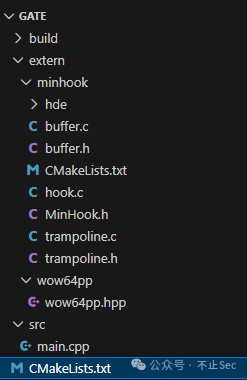 GATE项目目录结构截图