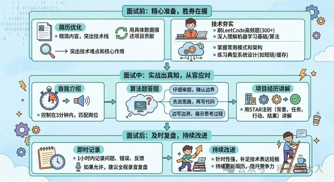 面试准备与应对全流程指南图
