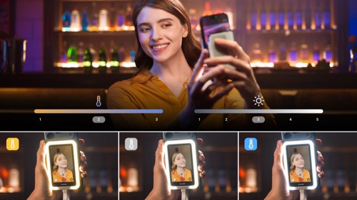 补光灯效果演示图