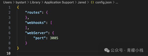 Jared 配置文件中的端口设置