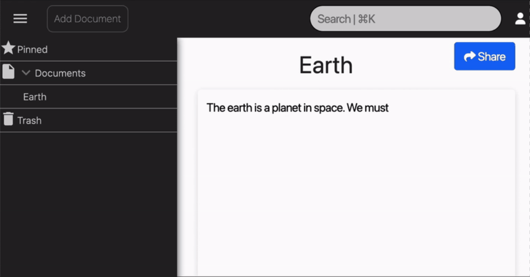 rocketnotes文档智能补全过程演示
