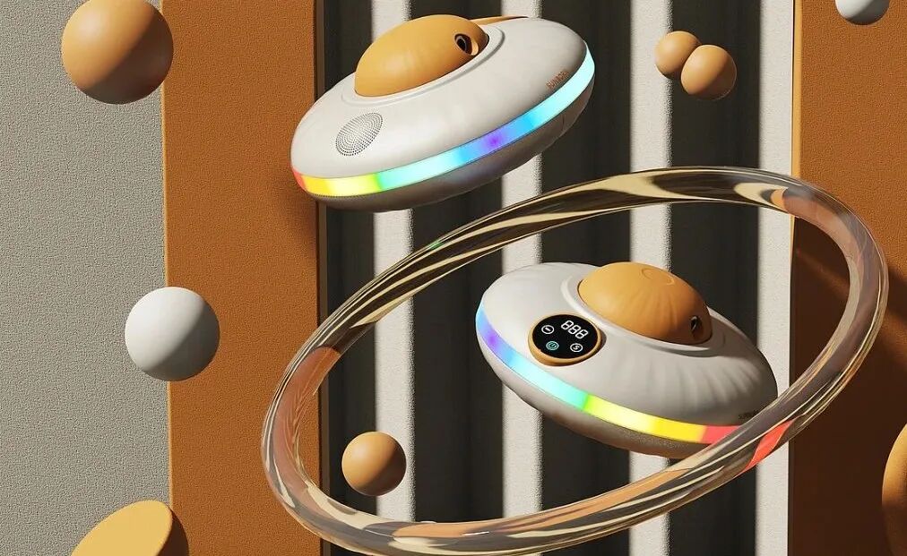 飞碟造型跳绳机带显示屏设计