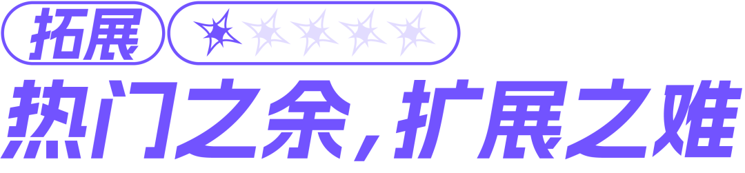 热门之余，扩展之难