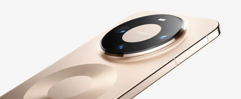 华为手机后盖特写