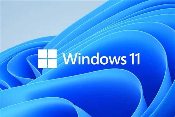 Windows 11蓝色流体风格抽象壁纸